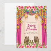 Invitation Mehendi Invitation numérique Mehendi (Devant / Derrière)
