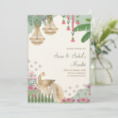 Invitation Mehendi Invitation numérique Mehendi (Debout devant)