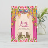 Invitation Mehendi invitation numérique Mehndi (Debout devant)