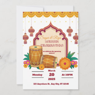 Invitation Mehndi Dholki 
