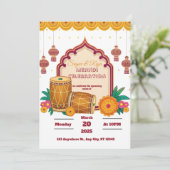 Invitation Mehndi Dholki  (Debout devant)
