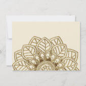 Invitation Mehndi Lace (Invitation Customisée) (Dos)