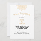 Invitation Mehndi Sangeet Black Gold Henna (Dos)