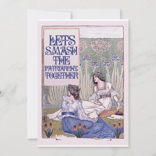 Invitation Meilleur ami féministe (Devant)