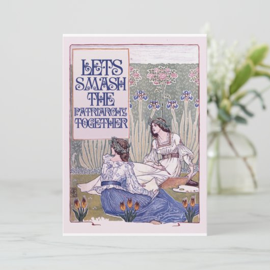 Invitation Meilleur ami féministe (Debout devant)