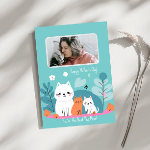 Invitation Meilleur animal de compagnie Maman Funny Chats de