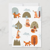 Invitation Meilleur animal illustré de la Forêt de renard pre (Dos)