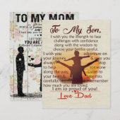 Invitation Meilleur Cadeau Pour Fils | À Mon Fils Citations (Devant / Derrière)