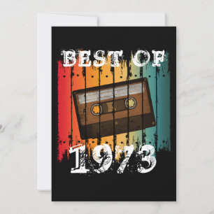 INVITATION MEILLEUR DE 1973 BANDE CASSETTE VINTAGE SUR MESURE