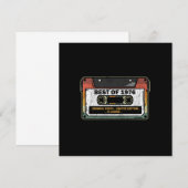 Invitation Meilleur De 1976 Cassette Vintage Drôle Anniversai (Devant / Derrière)