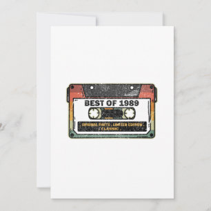 Invitation Meilleur De 1989 Cassette Vintage Drôle Cadeau Ann