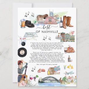 Invitation Meilleur de Nashville   Lettre de bienvenue Mariag