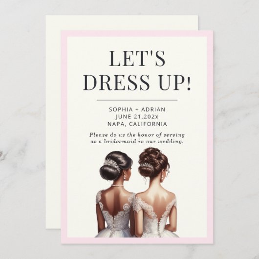 Invitation Meilleur(e) ami(e) d'honneur (Devant / Derrière)