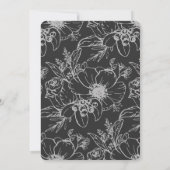 Invitation Meilleur Ensemble Moderne Calligraphie noir et bla (Dos)