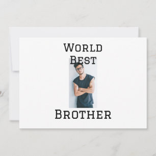 Invitation Meilleur frère au monde ajouter nom texte sports t