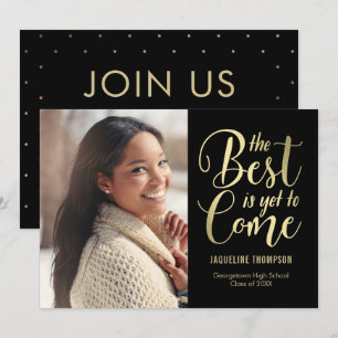 Invitation Meilleur futur photo de diplôme de COULEUR MODIFIA