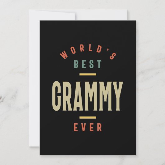 Invitation Meilleur Grammy Ever Grandma Cadeau (Devant)