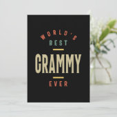 Invitation Meilleur Grammy Ever Grandma Cadeau (Debout devant)
