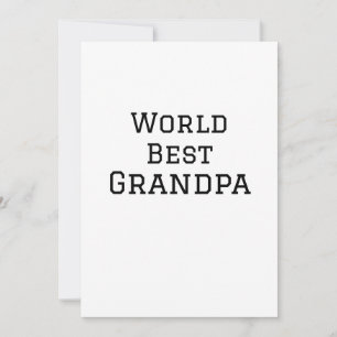 Invitation Meilleur grand-père du monde ajouter nom texte spo