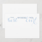 Invitation Meilleur graphique de fin de semaine uniquement (Devant / Derrière)