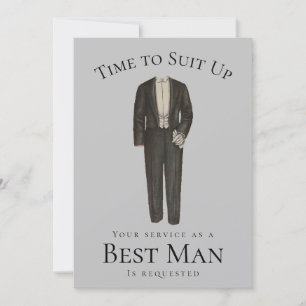 Invitation Meilleur homme temps de proposition pour convenir