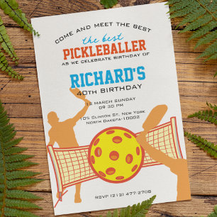 Invitation Meilleur Joueur de Pickleball Amusant fête d'anniv