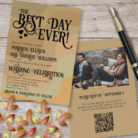 Meilleur Jour jamais Earthtone QR Code & Photo Mar