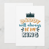 Invitation Meilleur papa du monde (Devant / Derrière)