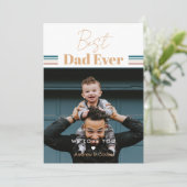 Invitation Meilleur papa jamais Nous t'aimons (Debout devant)