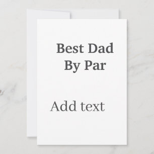 Invitation Meilleur papa par gris noir fête des pères nom sim