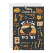 Meilleur papa vintage depuis 1966 Cadeaux de Fête