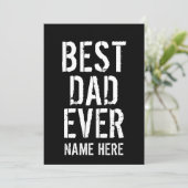 INVITATION MEILLEUR PÈRE JAMAIS FÊTE DES PÈRES (Debout devant)