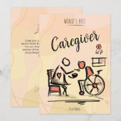 Invitation Meilleur professionnel et personne en fauteuil rou (Devant / Derrière)