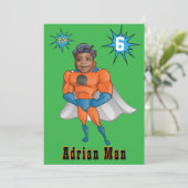 Invitation Meilleur Superhero Awesome Comic Birthday Kid's (Debout devant)