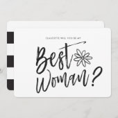 Invitation Meilleure Femme | Demande de participation au mari (Devant / Derrière)