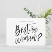 Invitation Meilleure Femme | Écriture de Demande de Participa (Debout devant)