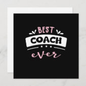 Invitation Meilleure idée cadeau de coach Ever (Devant / Derrière)