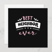 Invitation Meilleure idée cadeau de voisin jamais (Devant / Derrière)