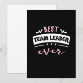 Invitation Meilleure idée de cadeau pour chef d'équipe (Devant / Derrière)