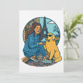 Invitation Meilleure maman de chien à Paris (Debout devant)