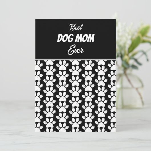 INVITATION MEILLEURE MAMAN DE CHIEN JAMAIS   (Debout devant)