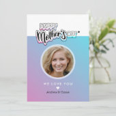 Invitation Meilleure maman du monde (Debout devant)