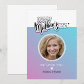 Invitation Meilleure maman du monde (Devant / Derrière)