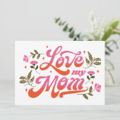 Invitation Meilleure Maman du Monde (Debout devant)