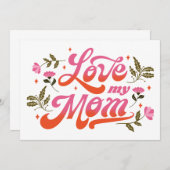 Invitation Meilleure Maman du Monde (Devant / Derrière)