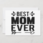 Invitation Meilleure Maman Ever ! (Devant)