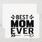 Invitation Meilleure Maman Ever ! (Devant / Derrière)