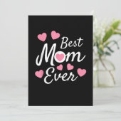 Invitation Meilleure maman jamais (Debout devant)