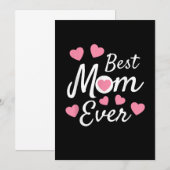 Invitation Meilleure maman jamais (Devant / Derrière)