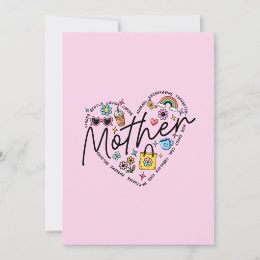 Invitation Meilleure mère jamais (Devant)